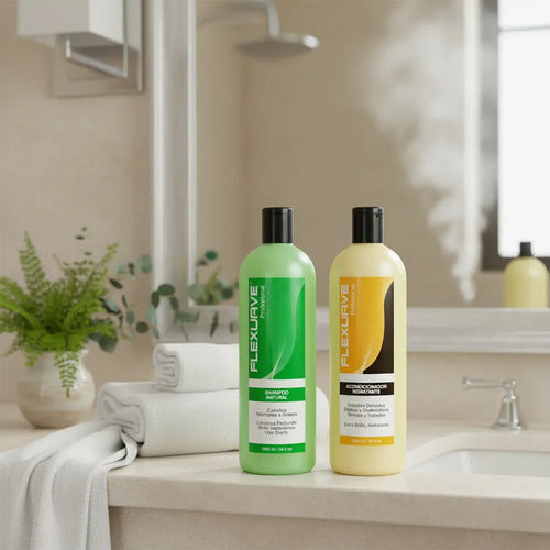 Shampoo Flexuave Natural Y Acondicionador Hidratante