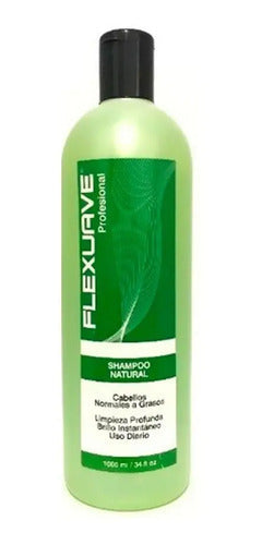 Shampoo Flexuave Natural Y Bálsamo Revitalizante