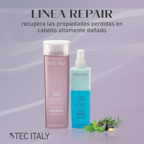 Shampoo Tec Italy Massimo 1l Reparación Profesional