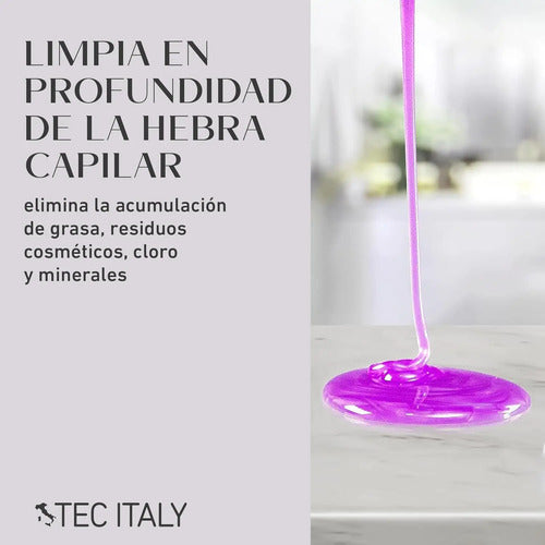 Shampoo Tec Italy Profondo 1l Limpieza Profunda Profesional