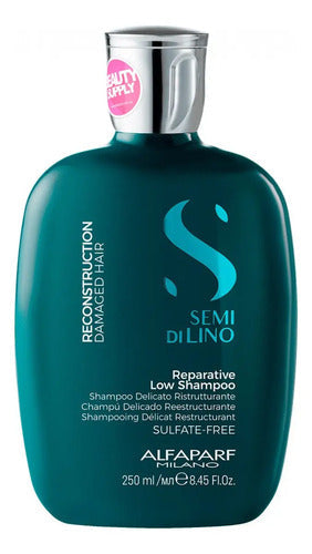 Shampoo+mascarilla+fluido Alfaparf Reconstruction Semi De Lino