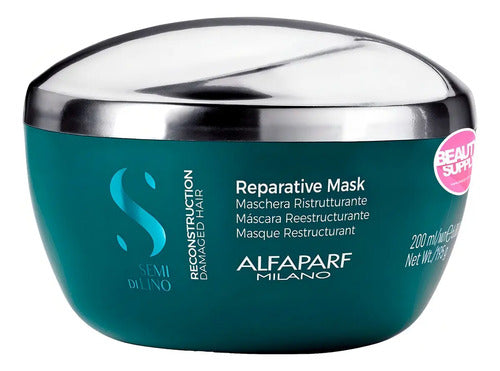 Shampoo+mascarilla+fluido Alfaparf Reconstruction Semi De Lino