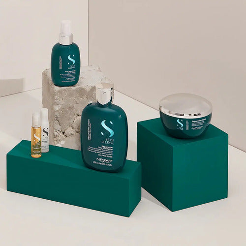 Shampoo+mascarilla+fluido Alfaparf Reconstruction Semi De Lino