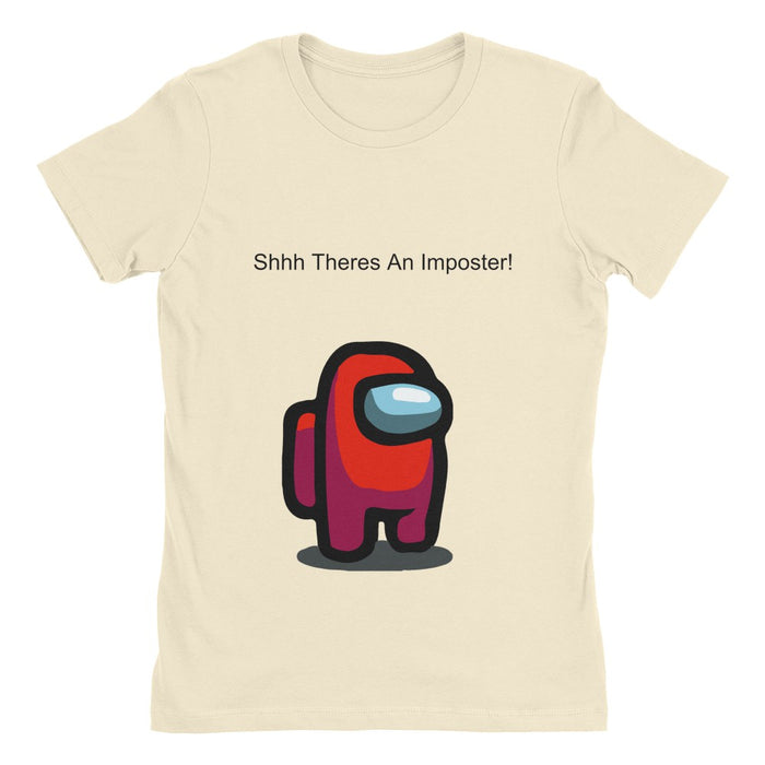 Shhh Theres An Imposter! Women's Cotton Boyfriend T-Shirt