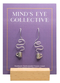Silver Mug Dangle Earrings