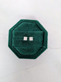 Silver Square Studs
