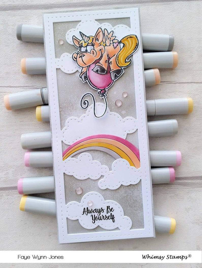 Slimline Clouds Die Set - Whimsy Stamps