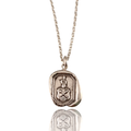 Small Baton Shield Necklace