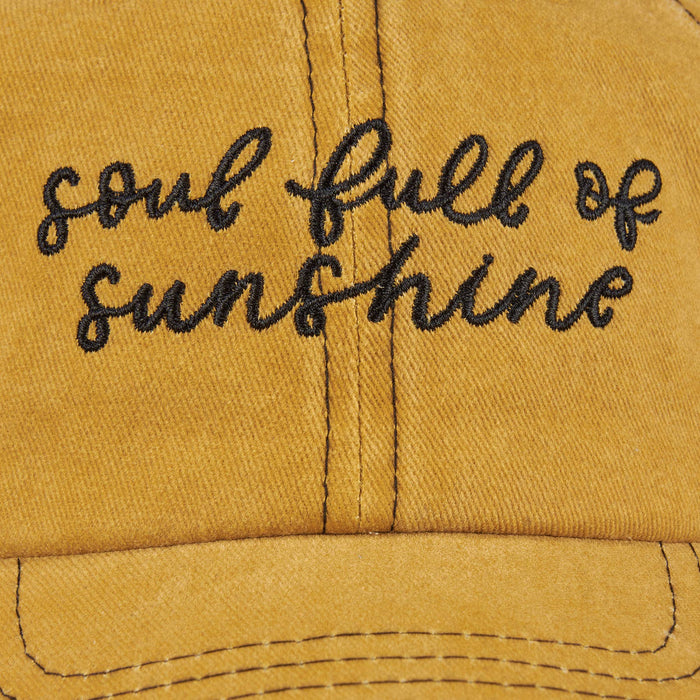 Soul Full Of Sunshine Baseball Cap - Posh West Boutique