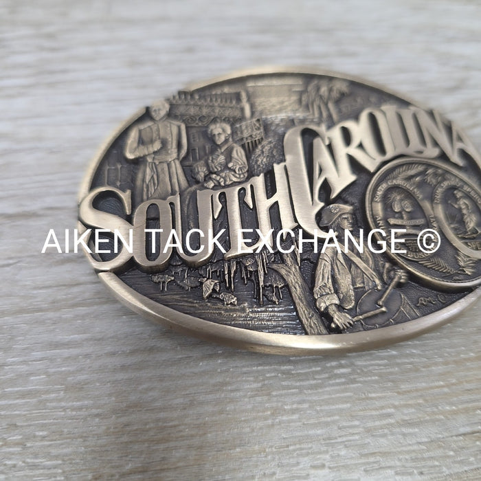 South Carolina Brass Belt Buckle