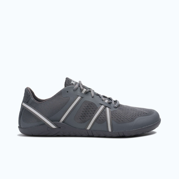 Xero Shoes Speed Force II Men Shoe in Steel Gray with Toe Facing Right
