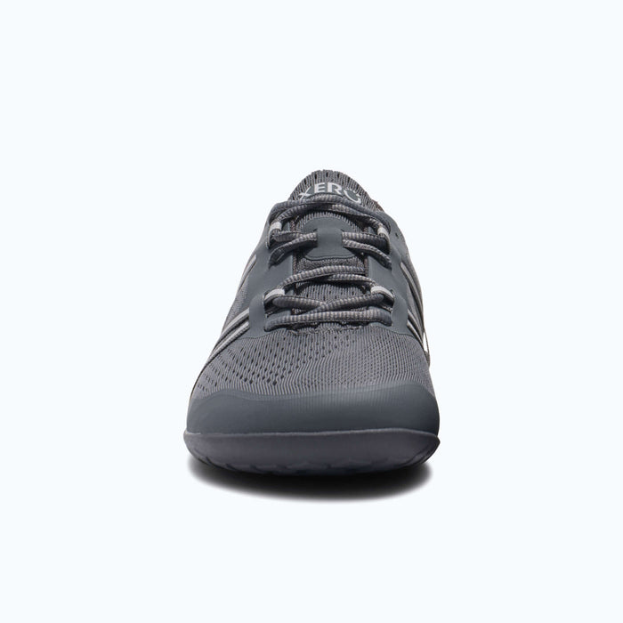 Xero Shoes Speed Force II Men Shoe in Steel Gray with Toe Facing Front