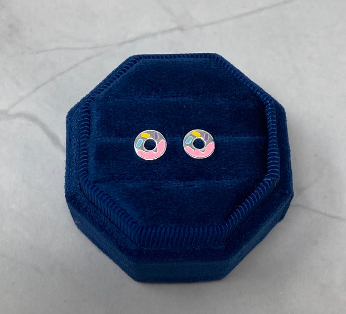 Sprinkle Donut Studs