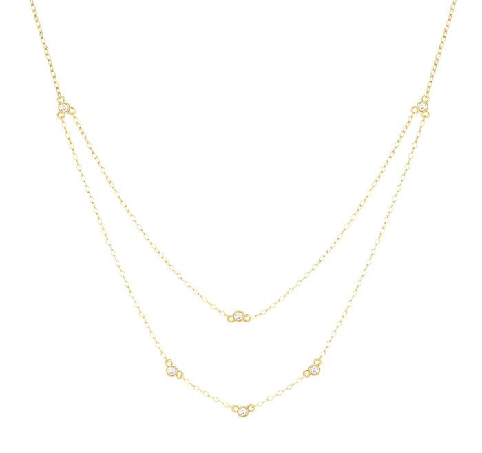 Stacked Crystal Necklace
