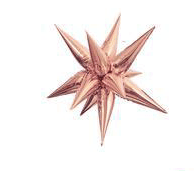 Starburst Rose Gold 3D Foil Balloon - 40" in. - FestiUSA