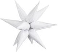 Starburst White 3D Foil Balloon - 26" in. - FestiUSA