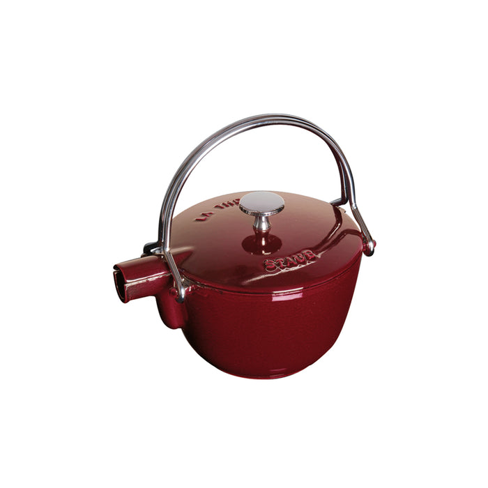 Staub Round Teapot/Kettle - 1QT - Grenadine