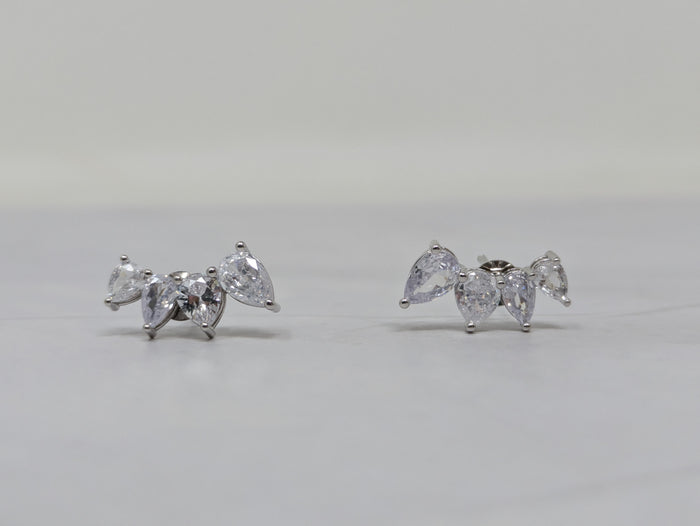 Sterling Silver Marquise Studs