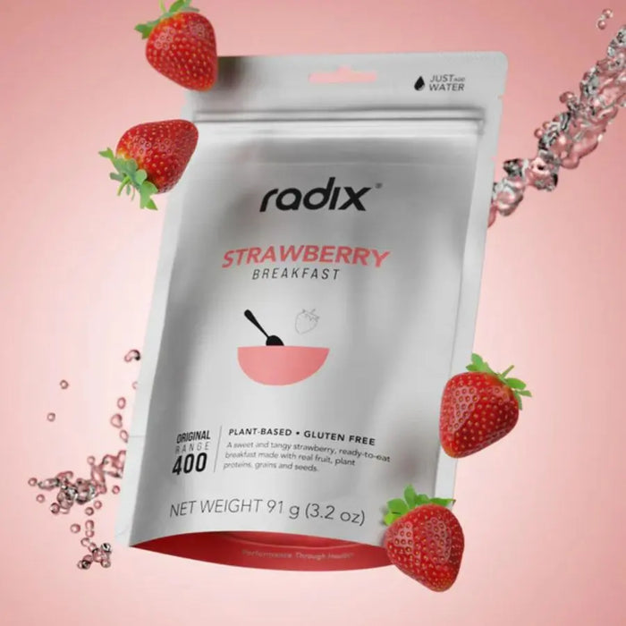 Radix Nutrition Strawberry - Plant-Based Breakfast Food - Camping Food  Mountain Equipment