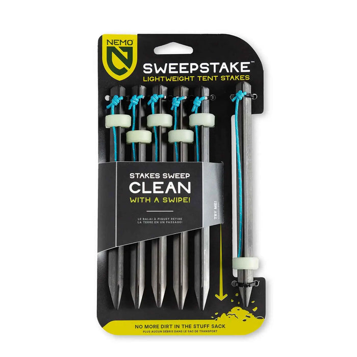 Nemo Sweepstake (6pk) - Ultralight Tent Pegs Shelter - Pegs- Footprints and Accessories  Mountain Equipment