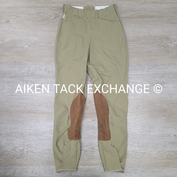 Tailored Sportsman Supreme Hunter Side Zip Knee Patch Breeches, Size 24