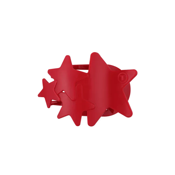 Teleties Shooting Star Flat Hair Clip -Red