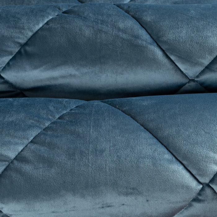 TENDENZA VELVET TEXTURE REVERSIBLE COMFORTER SET 3 PCS TWIN SIZE MADE IN MEXICO