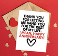 Thank You Bang Anniversary Card