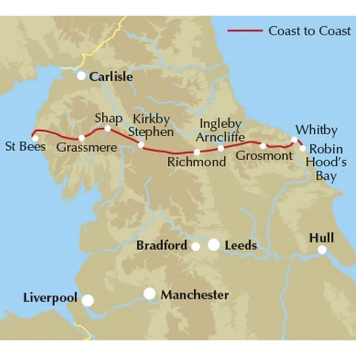 Cicerone The Coast to Coast - St Bees to Robin Hoods Bay