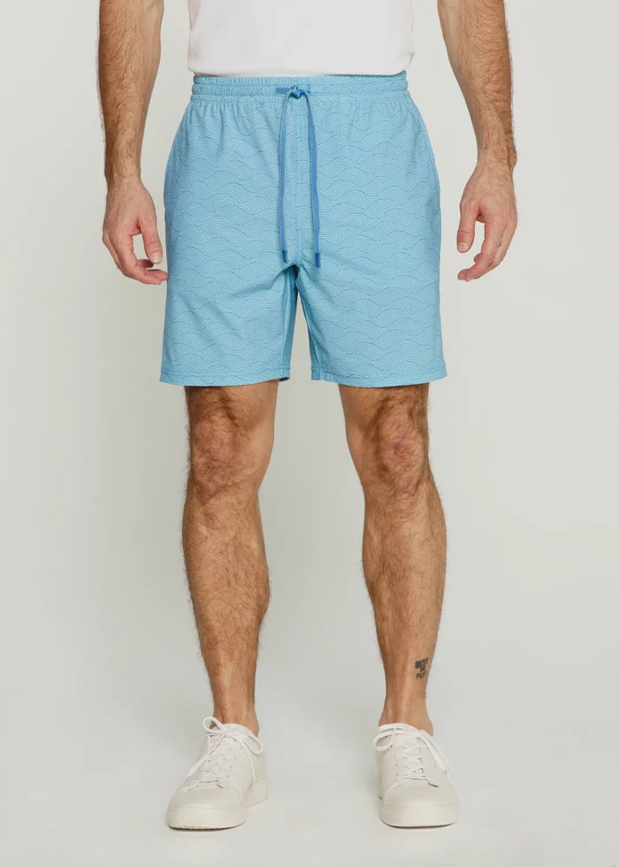 The Crew Swim Trunk- Blue by 7Daimonds