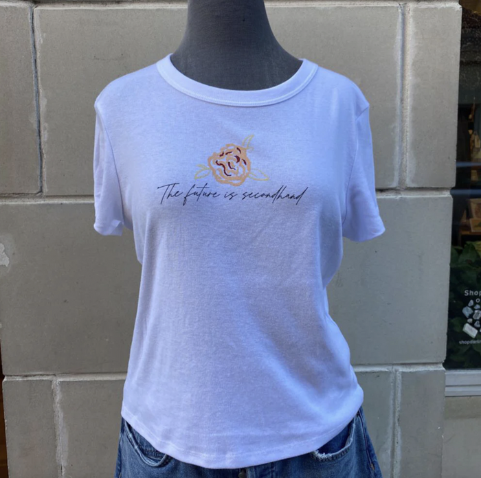 "The Future is Secondhand" Baby Tee