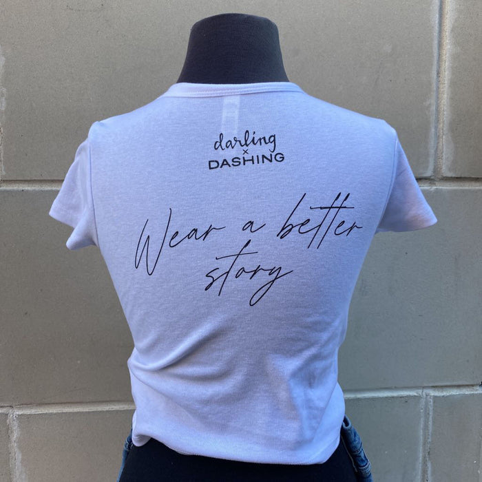 "The Future is Secondhand" Baby Tee
