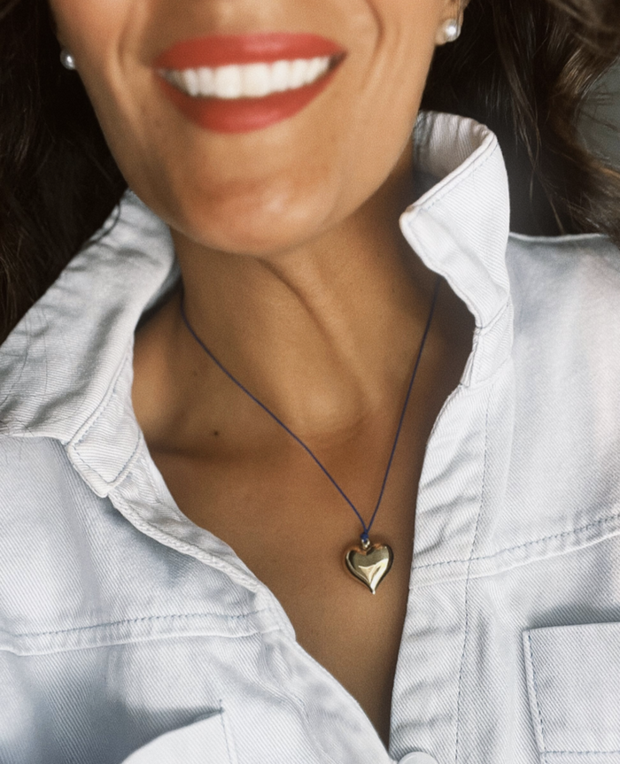 The OG Puffy Heart Necklace: Gold