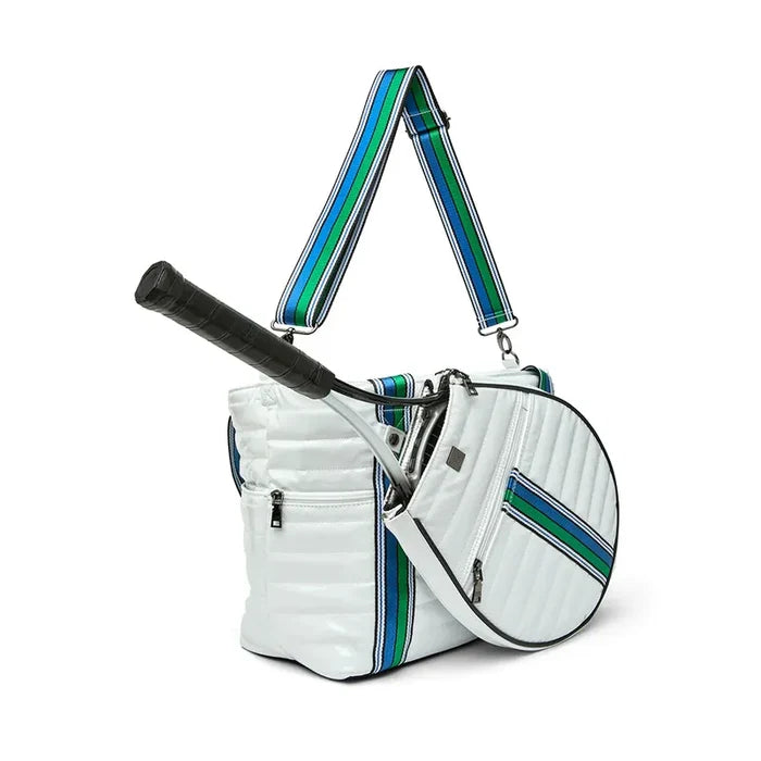 Think Royln Love All Tennis Bag - White/Green/Blue