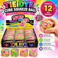 Tie Dye Cube Squishy Toy