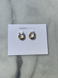Tiny Round Hollow Hoop Earrings