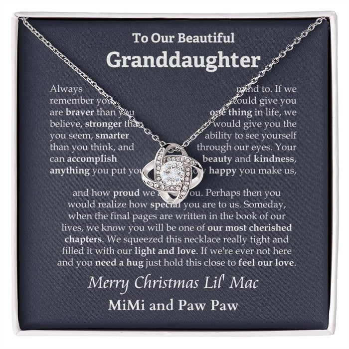 To Our Beautiful Granddaughter Dave Abbott