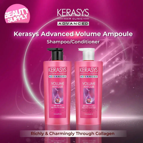 Tratamiento Kerasys Advance Voluminizador 600ml Con Colágeno