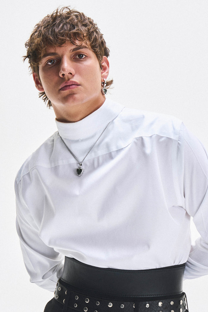 DARKAI Trillion Tourmaline Necklace on Male model