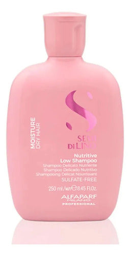 Trio Alfaparf Moisture Nutritive Shampoo 250ml, Máscara 200ml Y Fluido 125ml Hidratación Y Nutrición