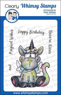 Unicorn Kisses Clear Stamps - Whimsy Stamps