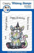 Unicorn Kisses Clear Stamps - Whimsy Stamps