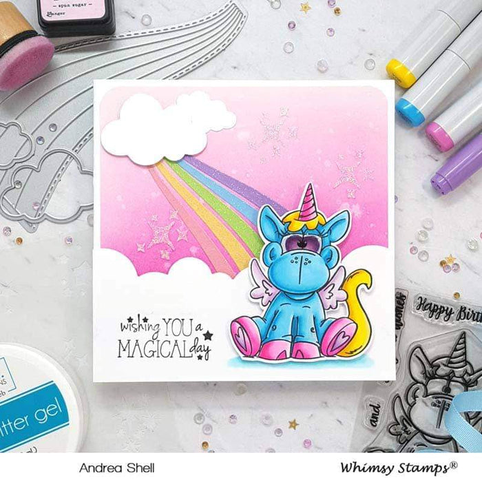 Unicorn Kisses Clear Stamps - Whimsy Stamps