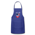 USA Dog Adjustable Apron - royal blue