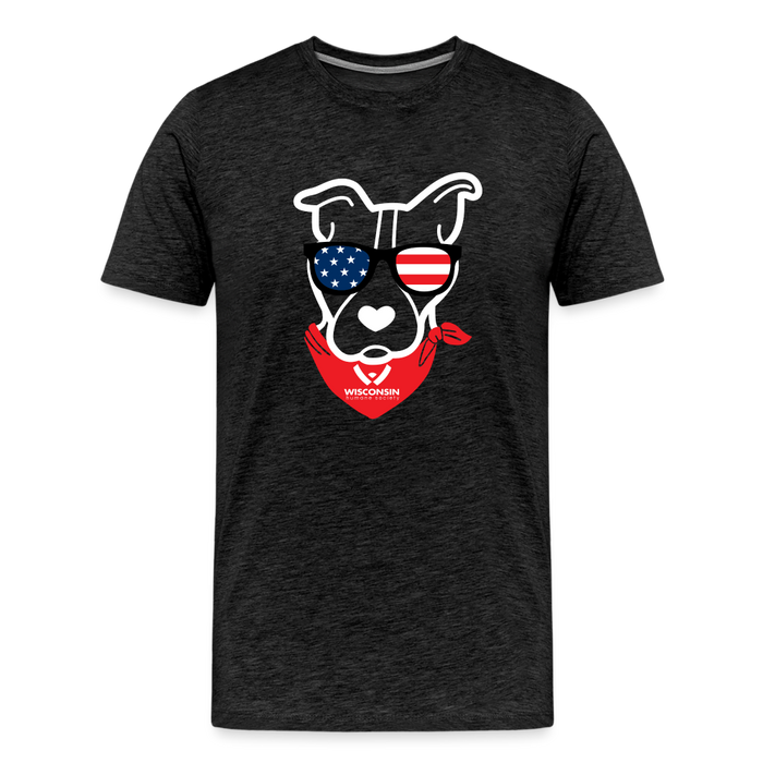 USA Dog Classic Premium T-Shirt - charcoal grey