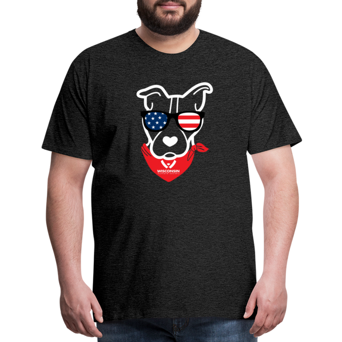 USA Dog Classic Premium T-Shirt - charcoal grey