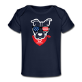 USA Dog Organic Baby T-Shirt - dark navy