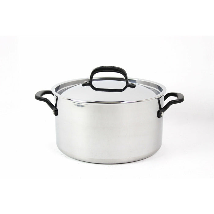 (Used Open Box) Kitchenaid 30002 5-Ply Clad Polished Stainless Steel Stock Pot/Stockpot With Lid, 8 Quart