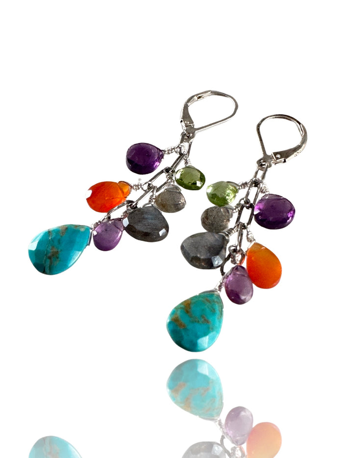 Waterfall Briolette Gemstone Drop Earring