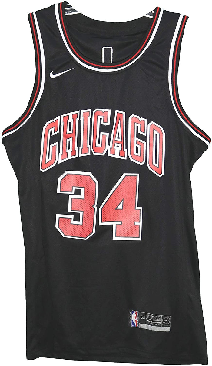 Wendell Carter Jr. Chicago Bulls Signed Autographed Black #34 Jersey JSA COA